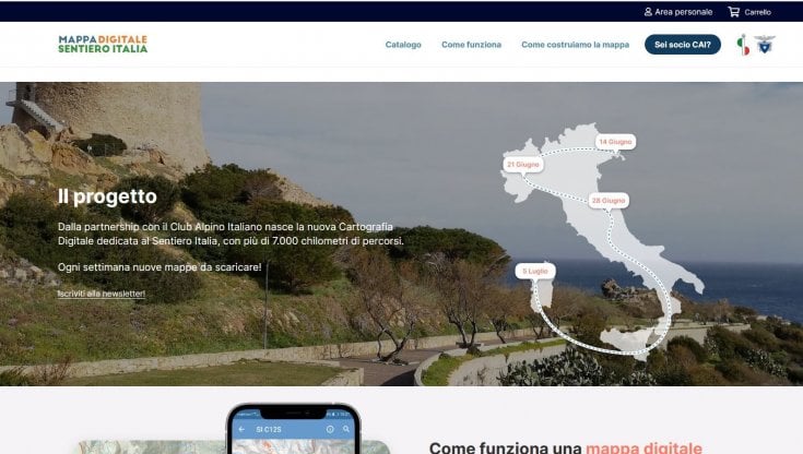 Trekking a portata di app. Arriva la mappa digitale del Sentiero Italia Cai