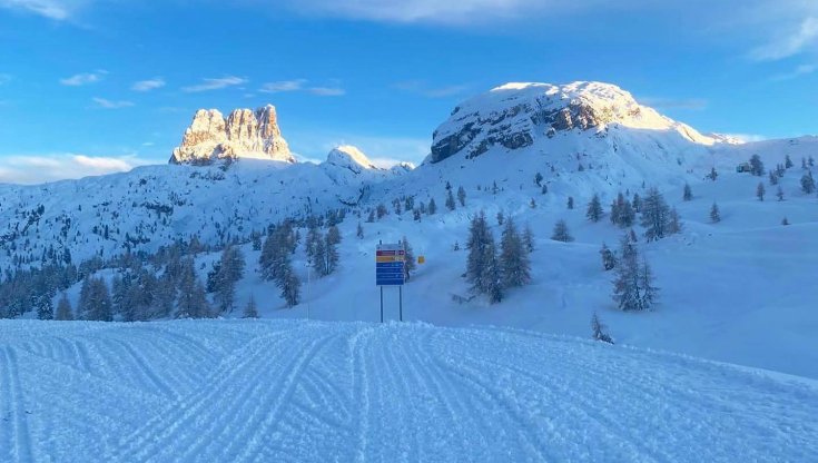 Cortina, anteprima di apertura dello sci. Domani via al Col Gallina