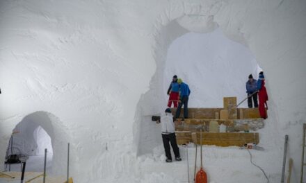 Trentino, sul ghiacciaio Presena 3 mesi di concerti a 2.600 metri. Teatro e strumenti sono di ghiaccio